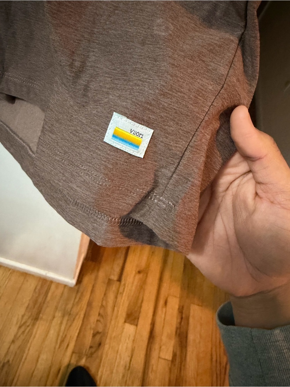 Vuori Rust-Brown Short Sleeve Polo - Picture 3 of 5